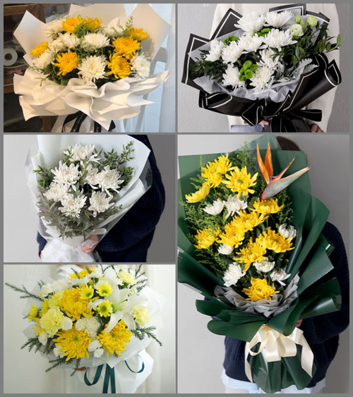 山东菏泽牡丹区马岭岗镇马岭岗村白事花束代送